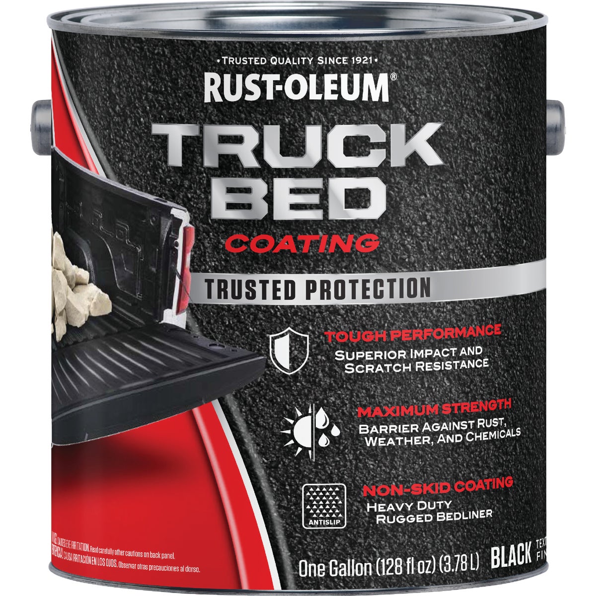 Rust-Oleum Automotive Truck Bed Coating, Gallon, Black Image 7