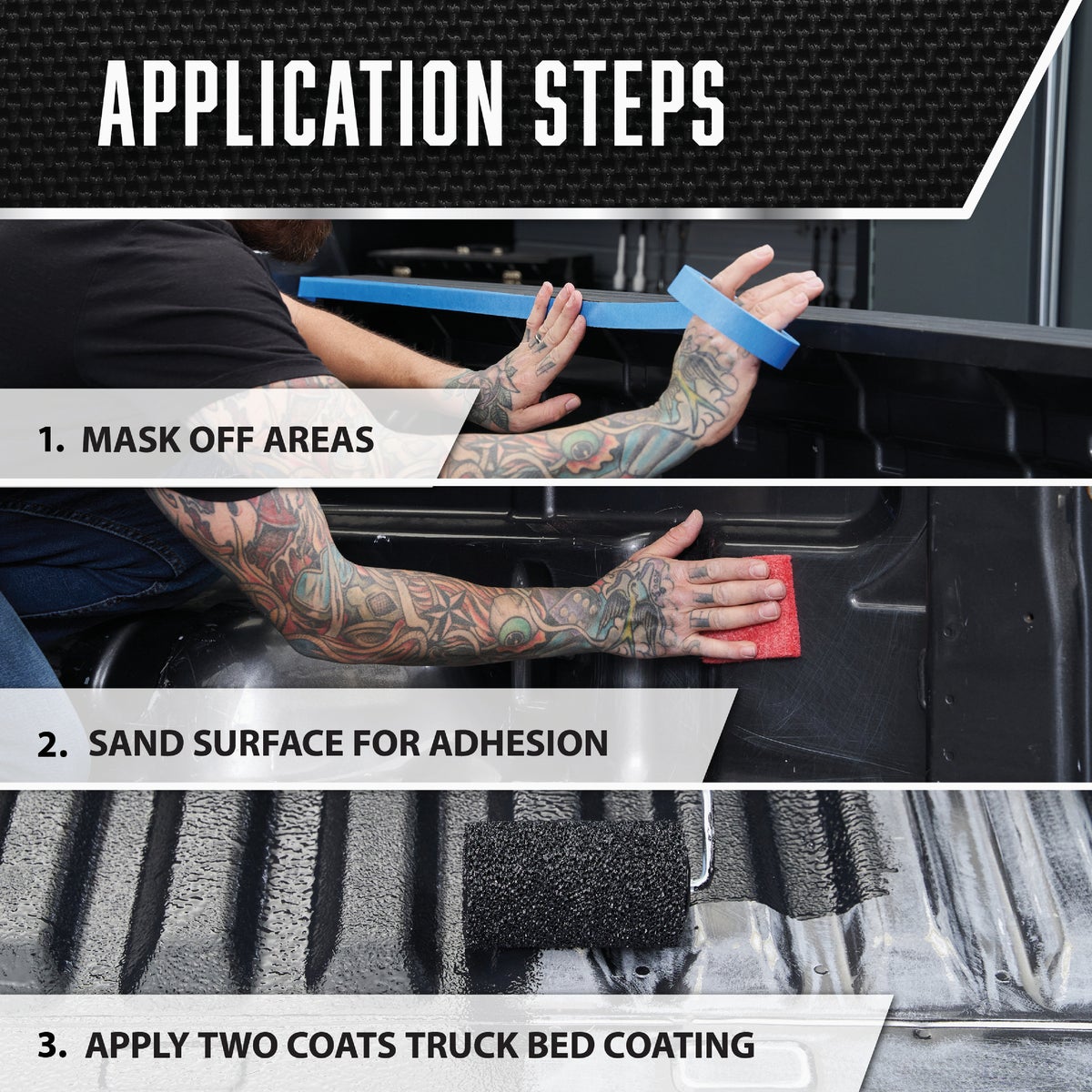 Rust-Oleum Automotive Truck Bed Coating, Gallon, Black Image 6