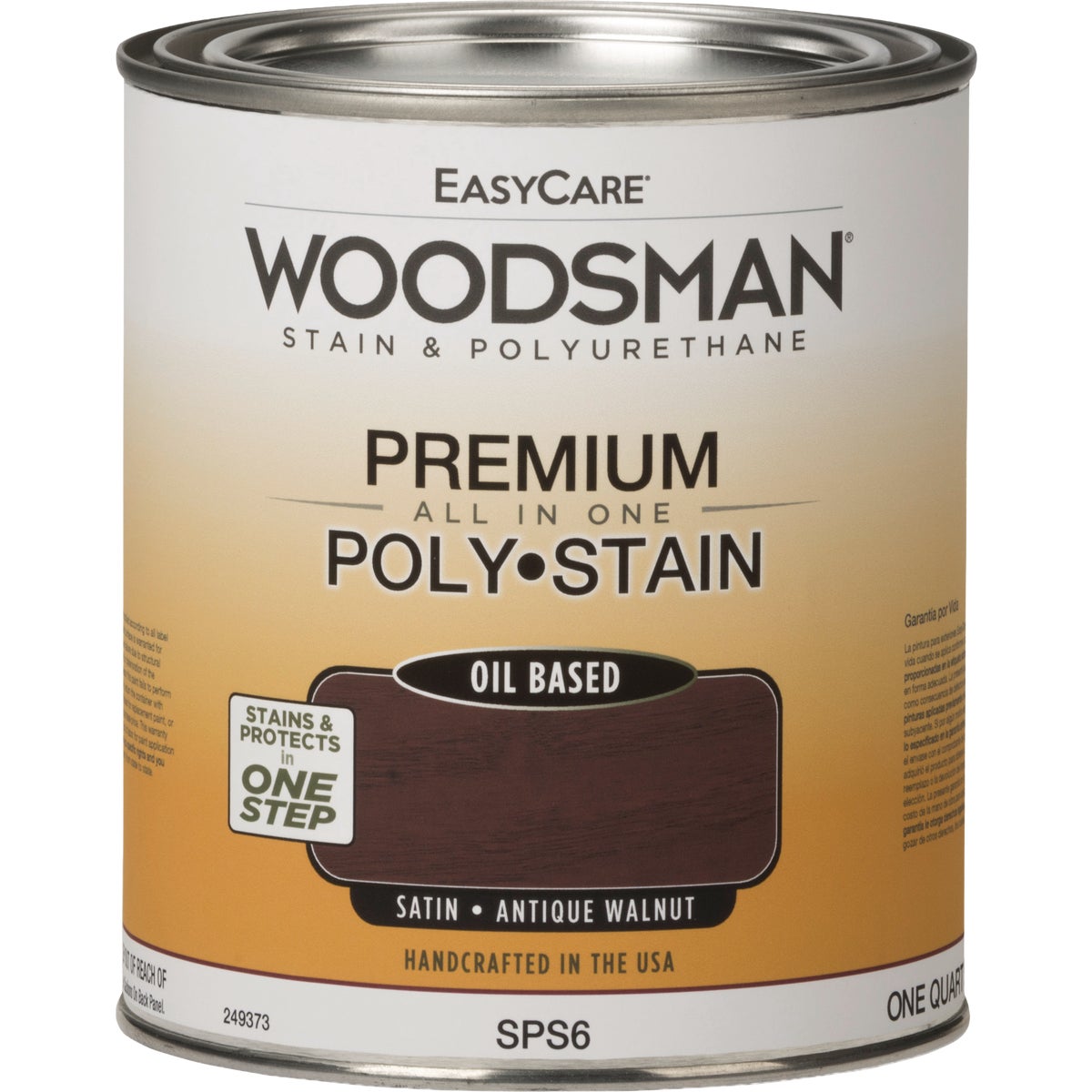 EasyCare Woodsman Satin Polyurethane Stain, Antique Walnut, 1 Qt.