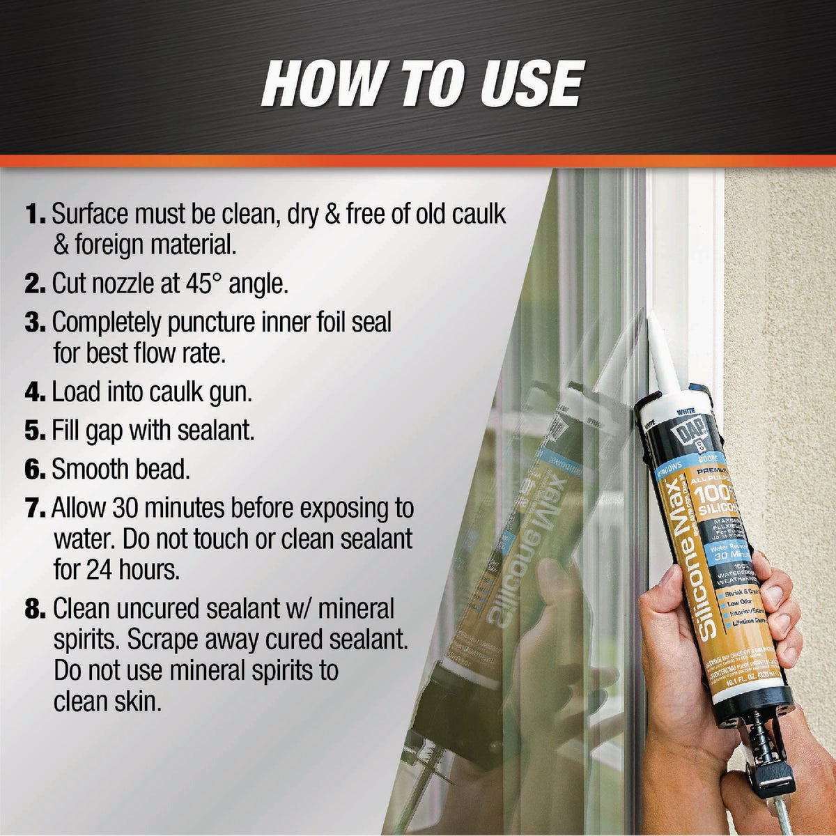 Dap 10.1 Oz. Gray Silicone Max Premium Sealant Image 3