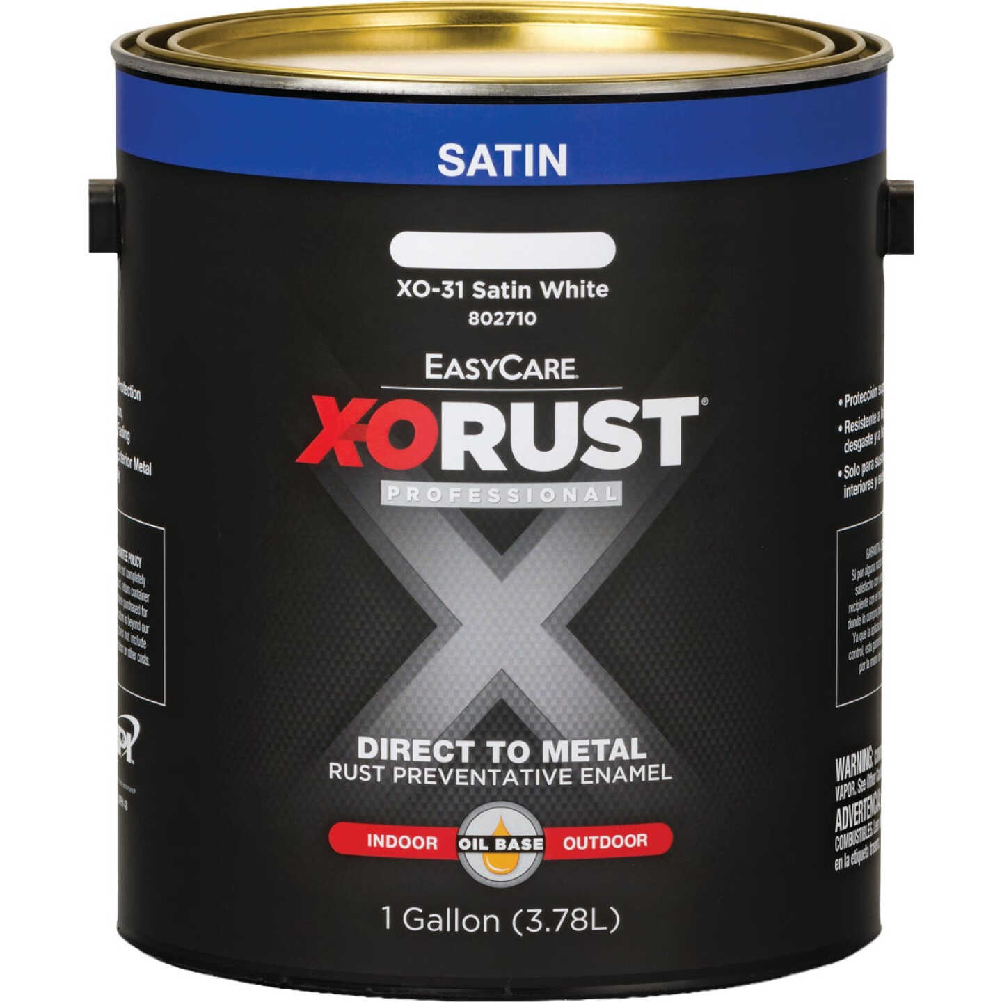 EasyCare X-O Rust Premium 1 Gal. Satin White Oil-Base Anti-Rust Enamel Image 1