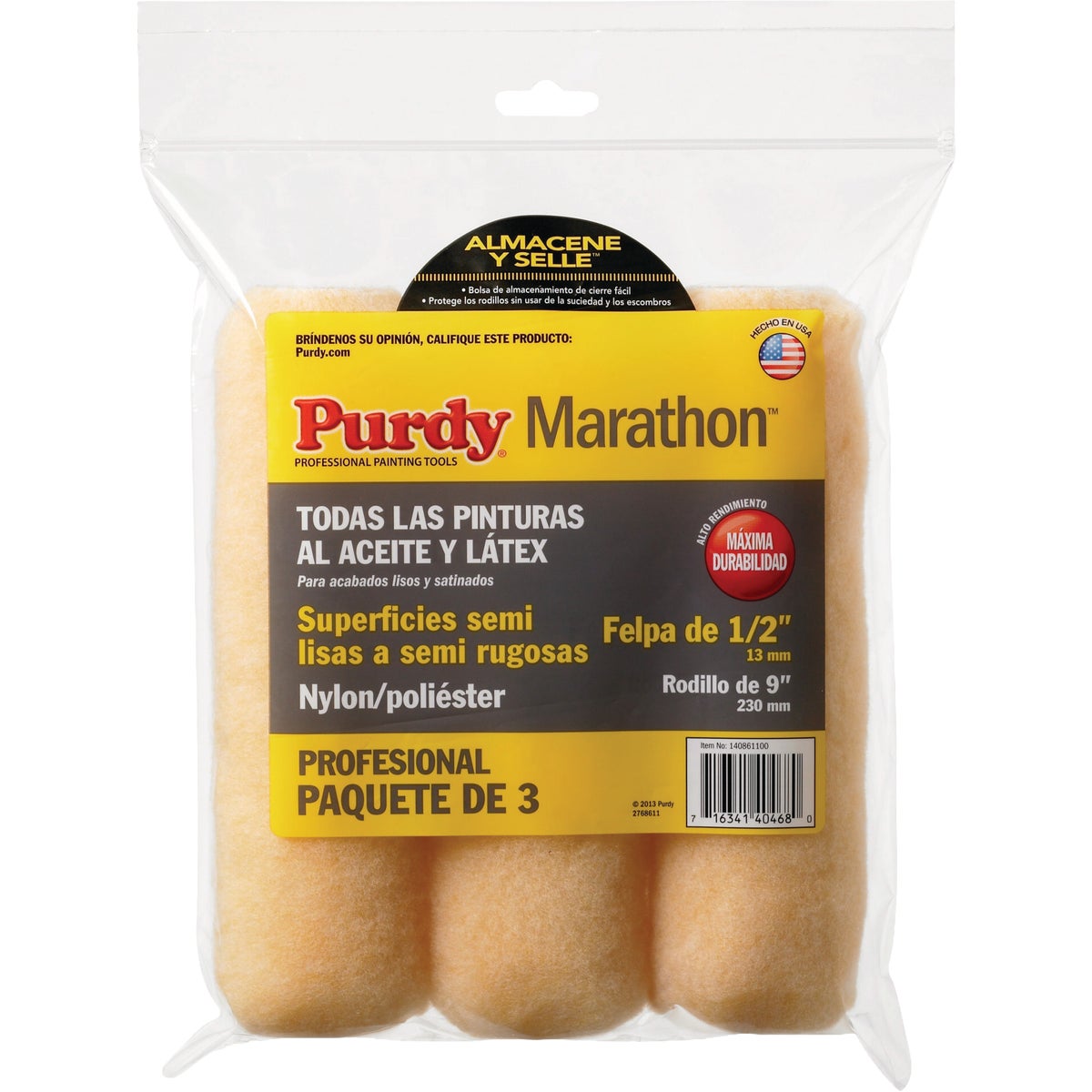 Purdy Marathon 9 In. x 1/2 In. Paint Roller (3-Count) Image 3