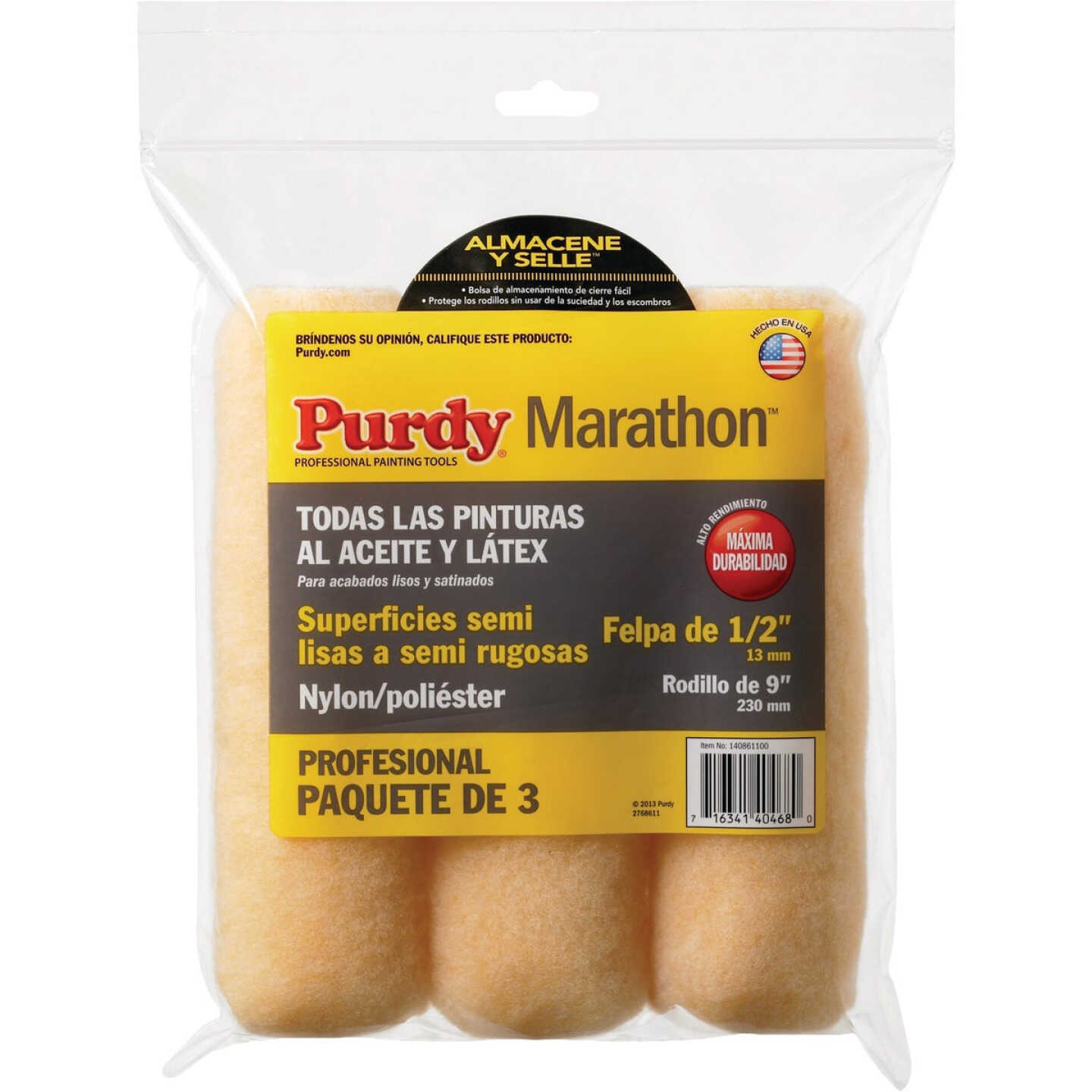 Purdy Marathon 9 In. x 1/2 In. Paint Roller (3-Count) Image 3