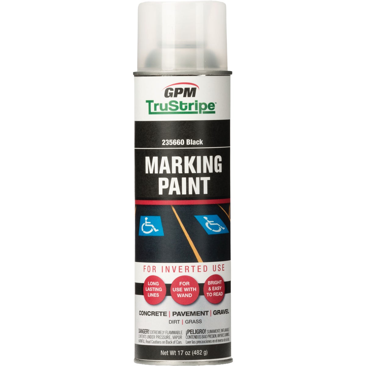 TruStripe Black 17 Oz. Inverted Marking Paint Image 1