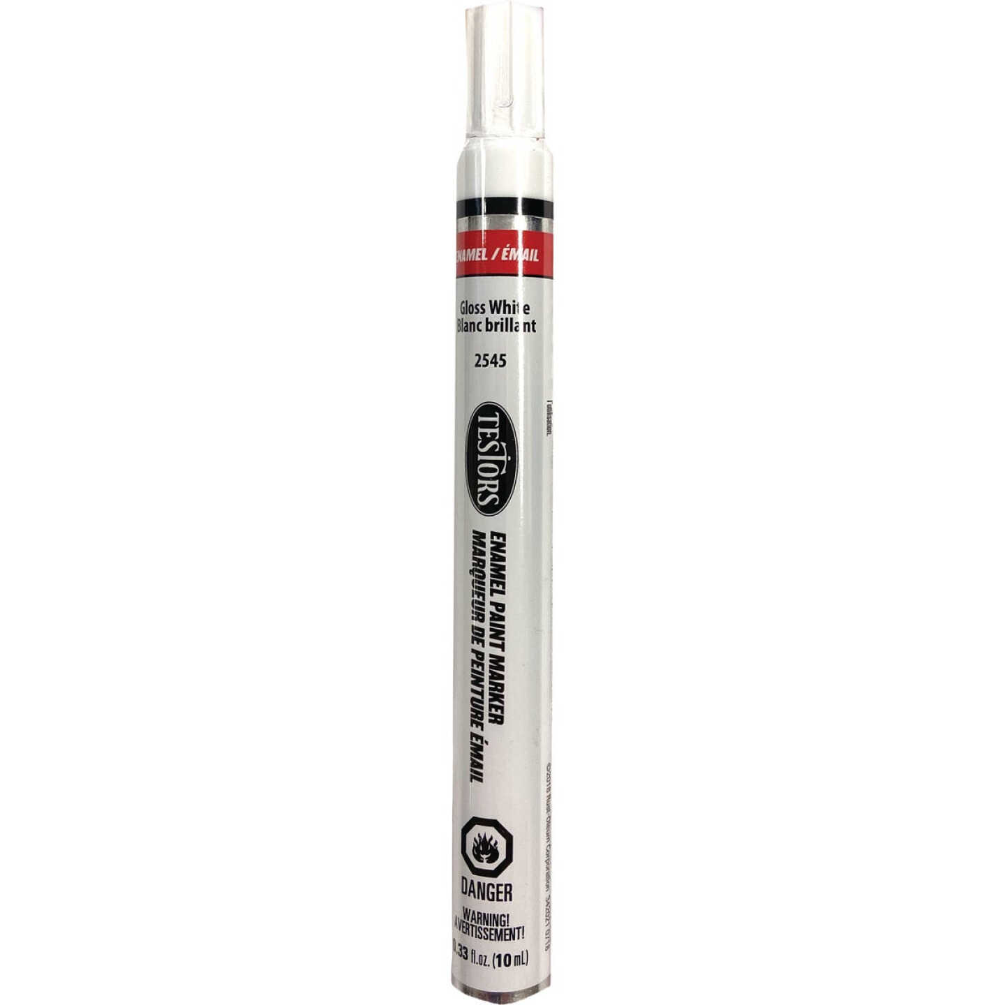 Testors 1/3 Oz. Enamel Craft Paint Marker, White Gloss Image 2
