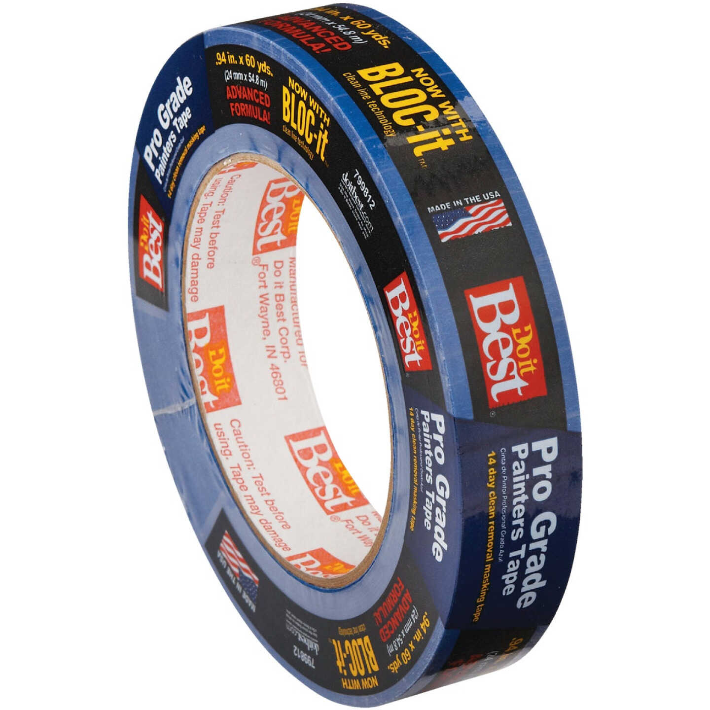 Master Painter Pro Grade 0.94 In. x 60 Yd. Blue Painter's Masking Tape Image 3