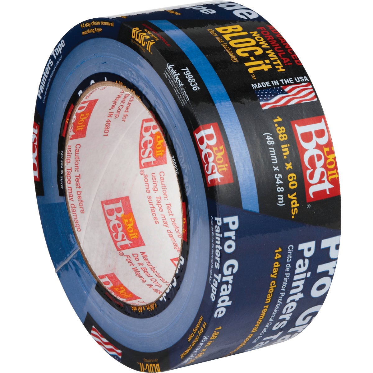 Master Painter Pro Grade 1.88 In. x 60 Yd. Blue Painter's Masking Tape Image 2