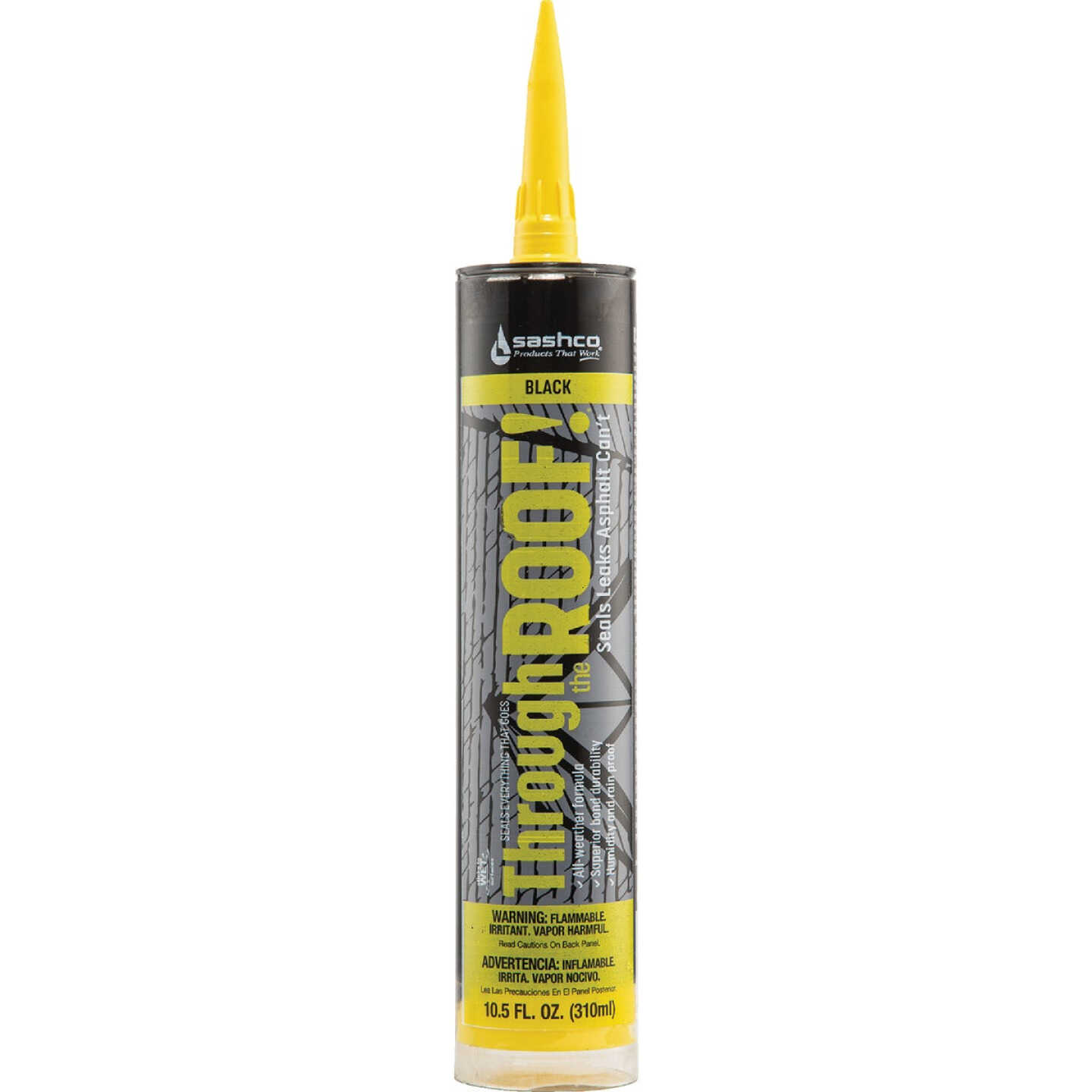 Through the Roof! 10.5 Oz. Black Low VOC Roof Sealant Image 1