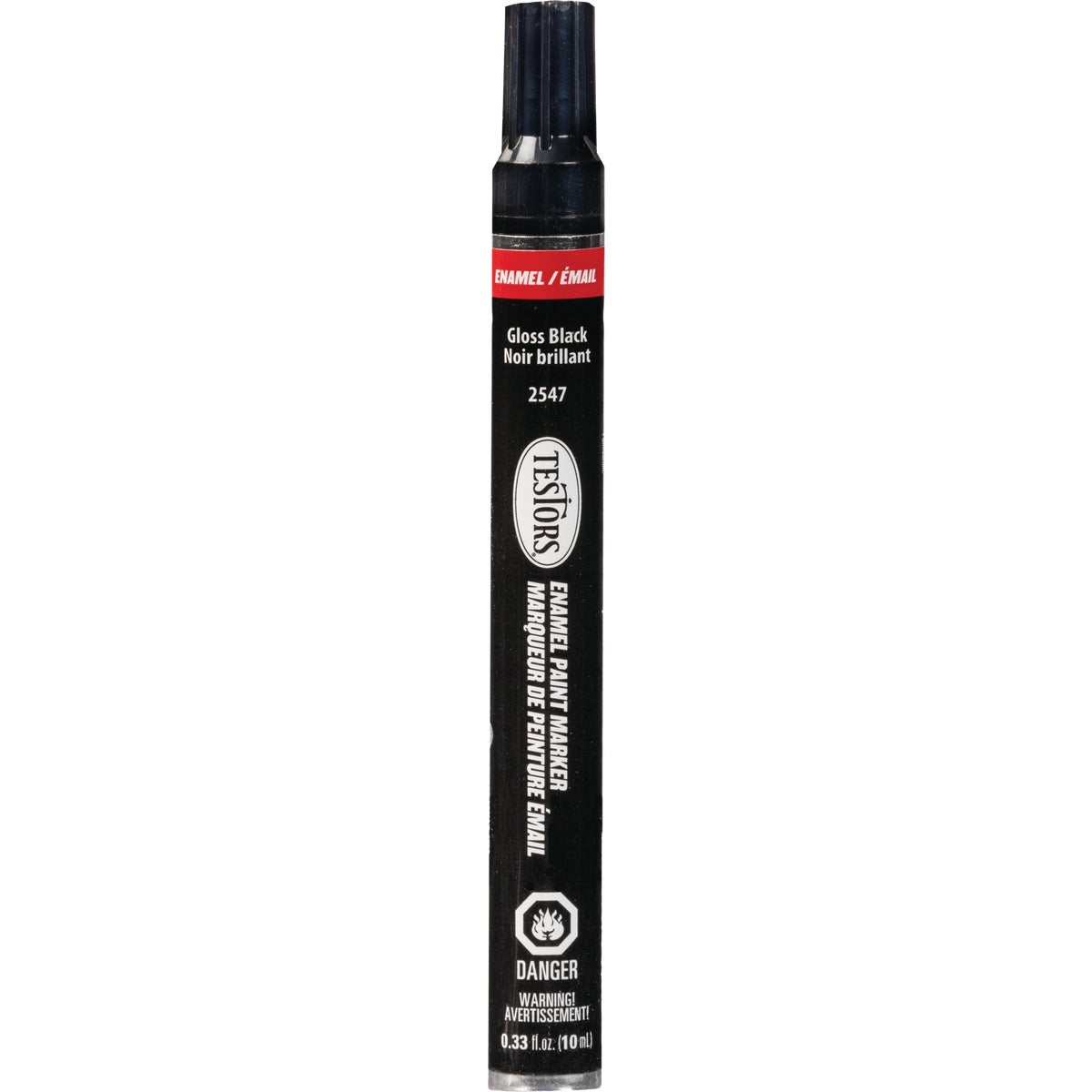 Testors 1/3 Oz. Enamel Craft Paint Marker, Black Gloss Image 2