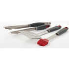 GrillPro Resin Handle Stainless Steel 3-Piece BBQ Tool Set Image 2