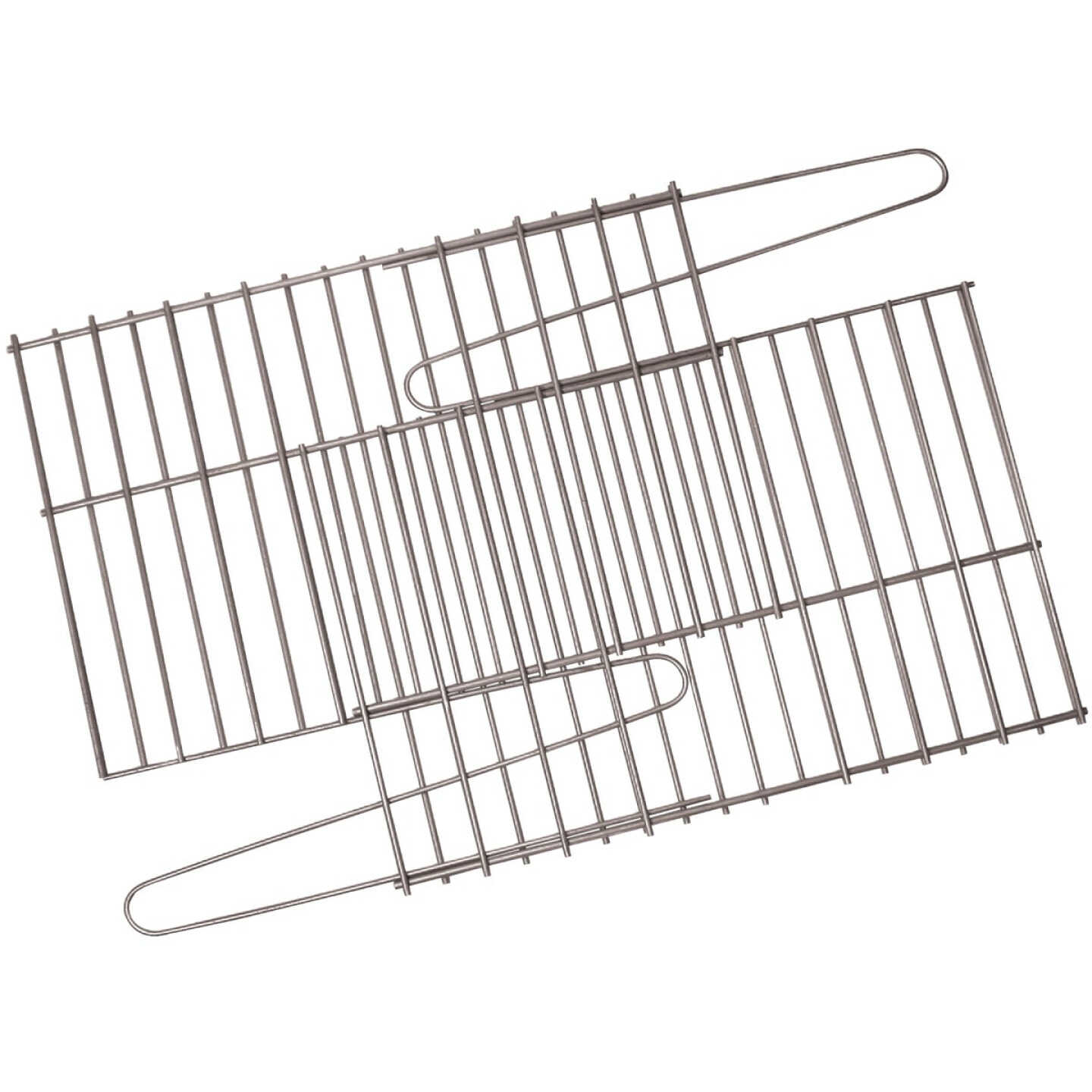 GrillPro 17 In. to 25 In. W. x 11 In. to 14 In. D. Porcelain-Coated Steel Universal Adjustable Rock Grill Grate Image 1