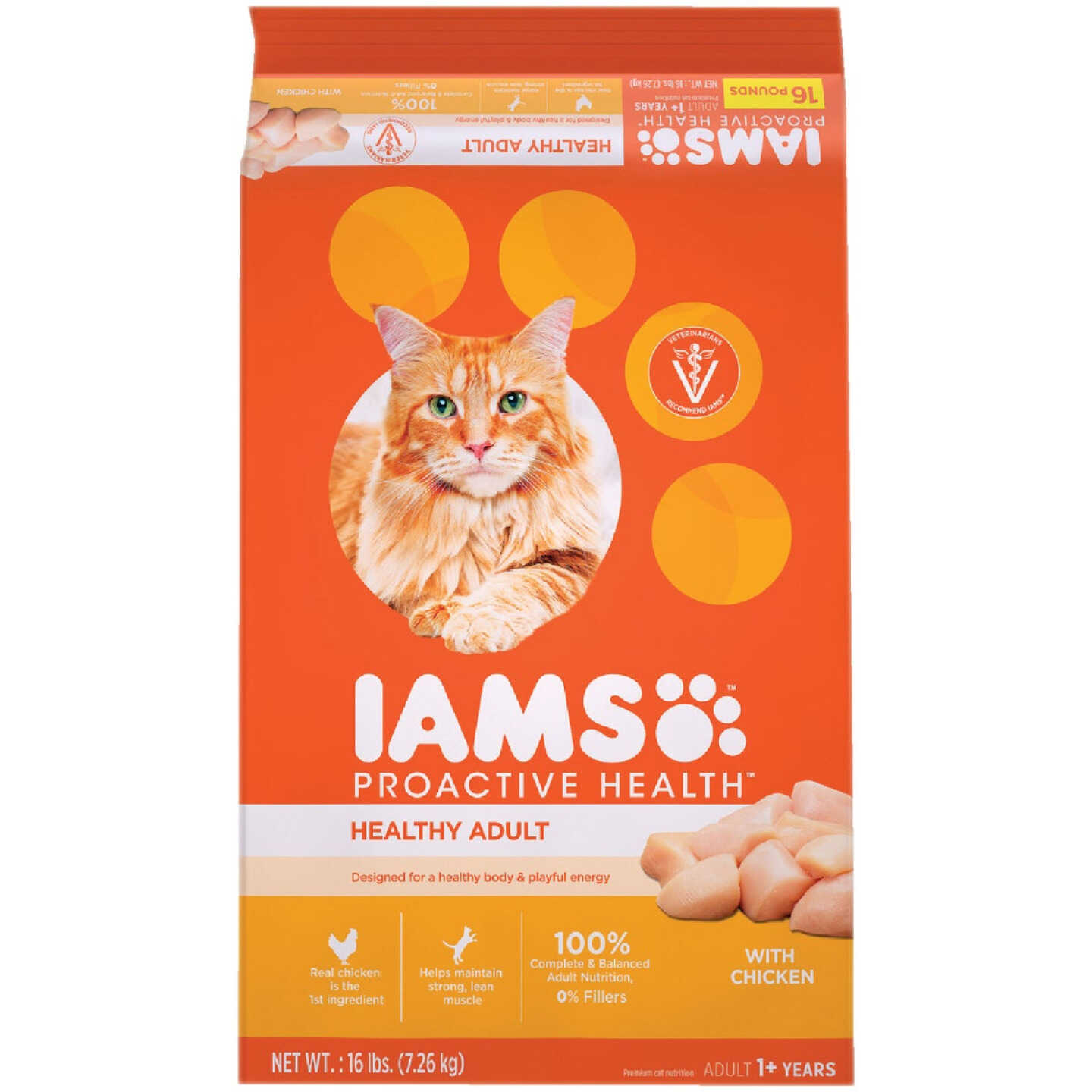 Iams Proactive Health 16 Lb. Chicken Flavor Adult Dry Cat Food Image 1