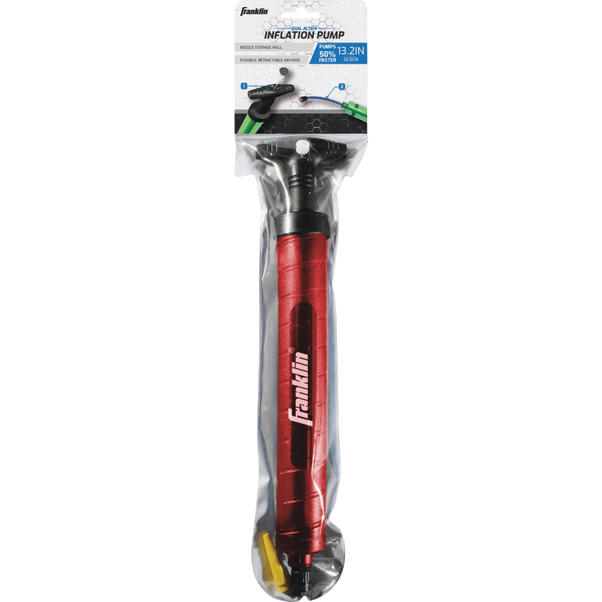 Franklin 14 In. Dual Action Hand Air Pump