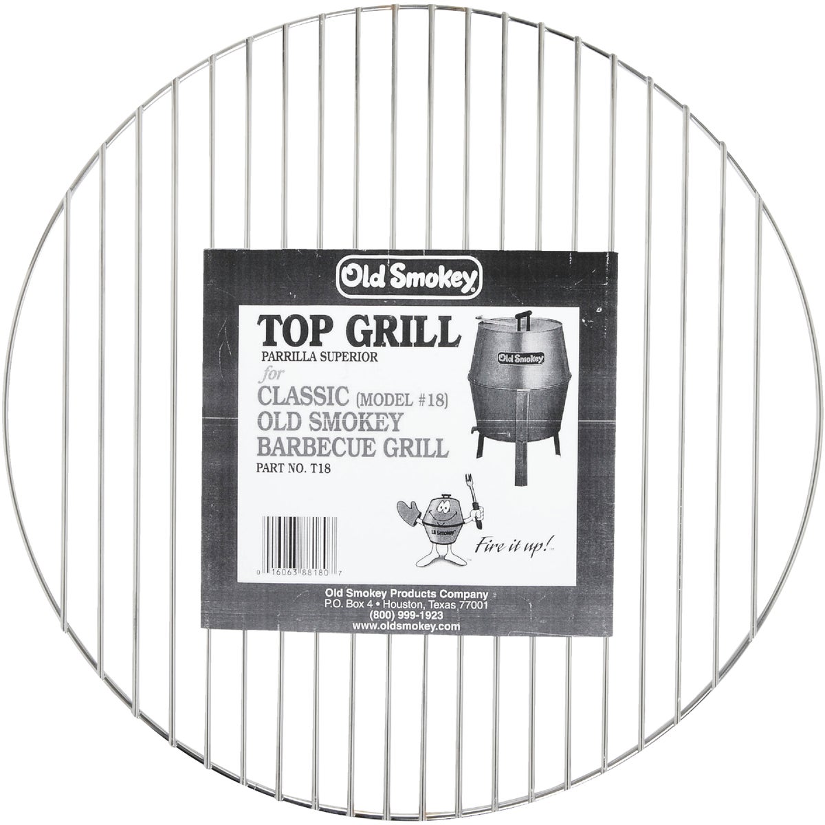 Old Smokey 17 In. Aluminized Steel Top Grill Grate Image 2