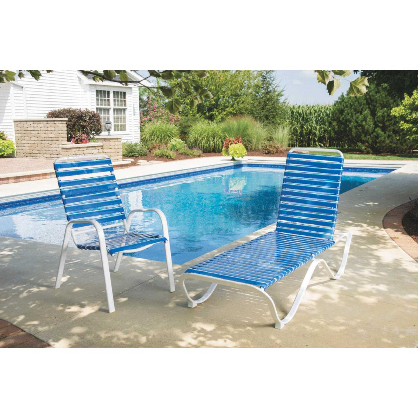ALUM PVC STRAP CHAISE Image 6