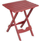 Adams Quik-Fold Merlot 15.25 In. x 17.38 In. Rectangle Resin Folding Side Table Image 1