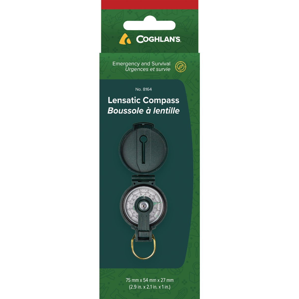 Coghlans Liquid Filled Lensatic Compass