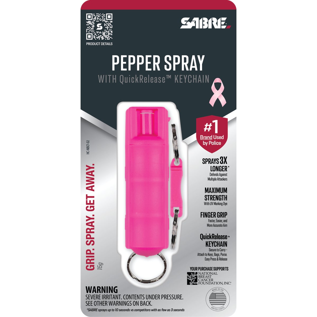Sabre Red 0.54 Oz. Pink Self-Defense Pepper Spray