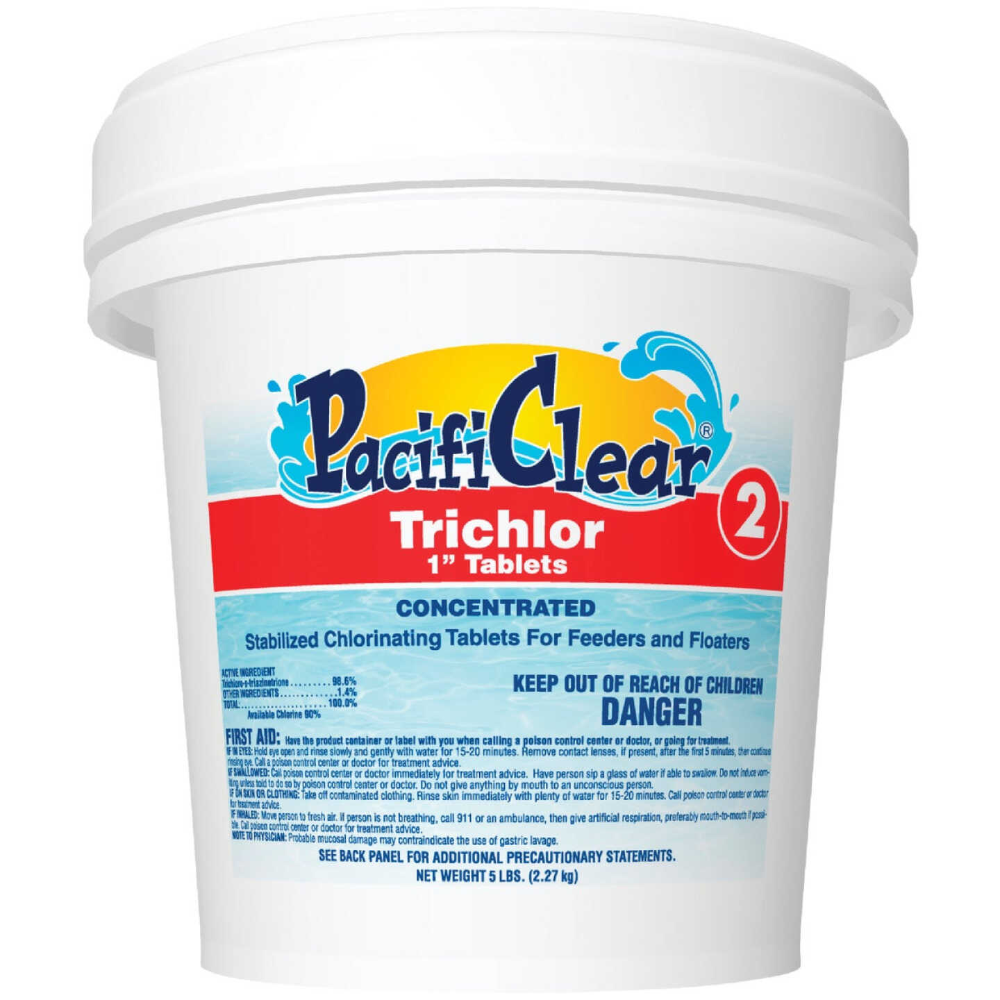 PacifiClear 1 In. 5 Lb. Trichlor Chlorine Tablet Image 1
