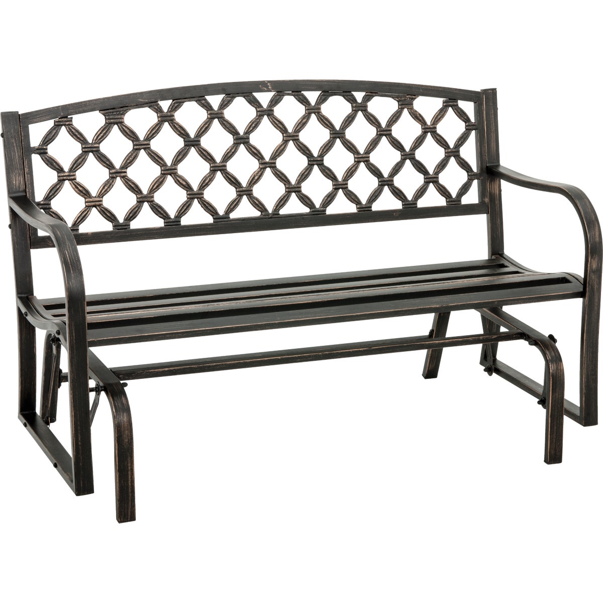 Outdoor Expressions Antique Bronze Steel Bronze Glider Image 1