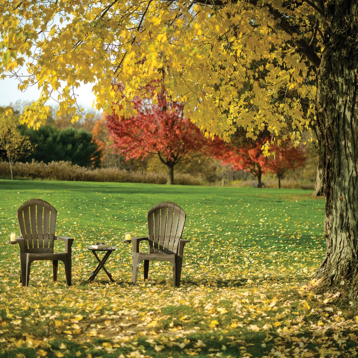 Adams Big Easy Earth Brown Resin Adirondack Chair Image 9