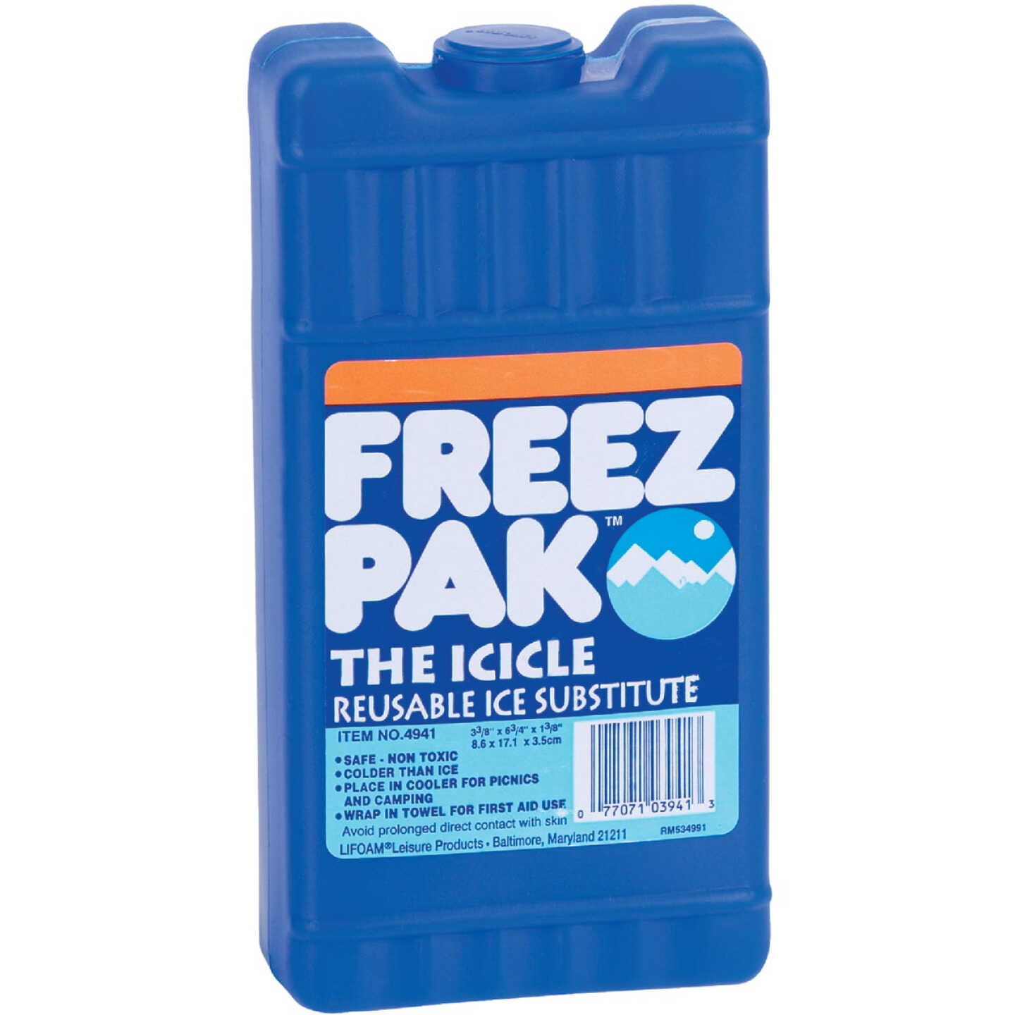 Lifoam Freez Pak 16 Oz. Blue Cooler Ice Pack Image 1