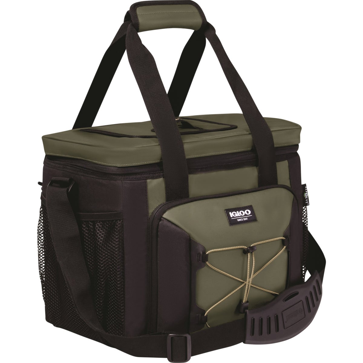 Igloo MaxCold Marine 24-Can Divided Soft-Side Cooler, Olive