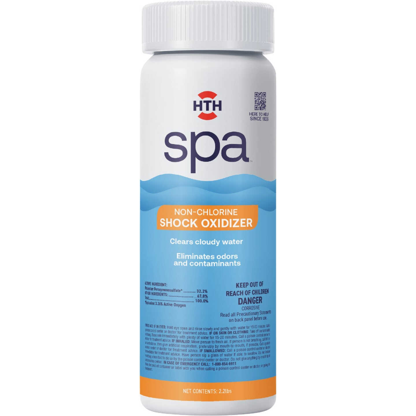 HTH Spa Care pH Up 2.5 Lb. pH Increaser Crystal Image 1
