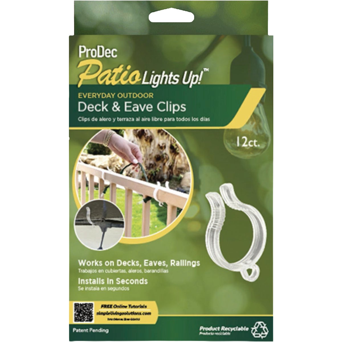 Simple Living Solutions Deck & Eave Clips (12-Pack)