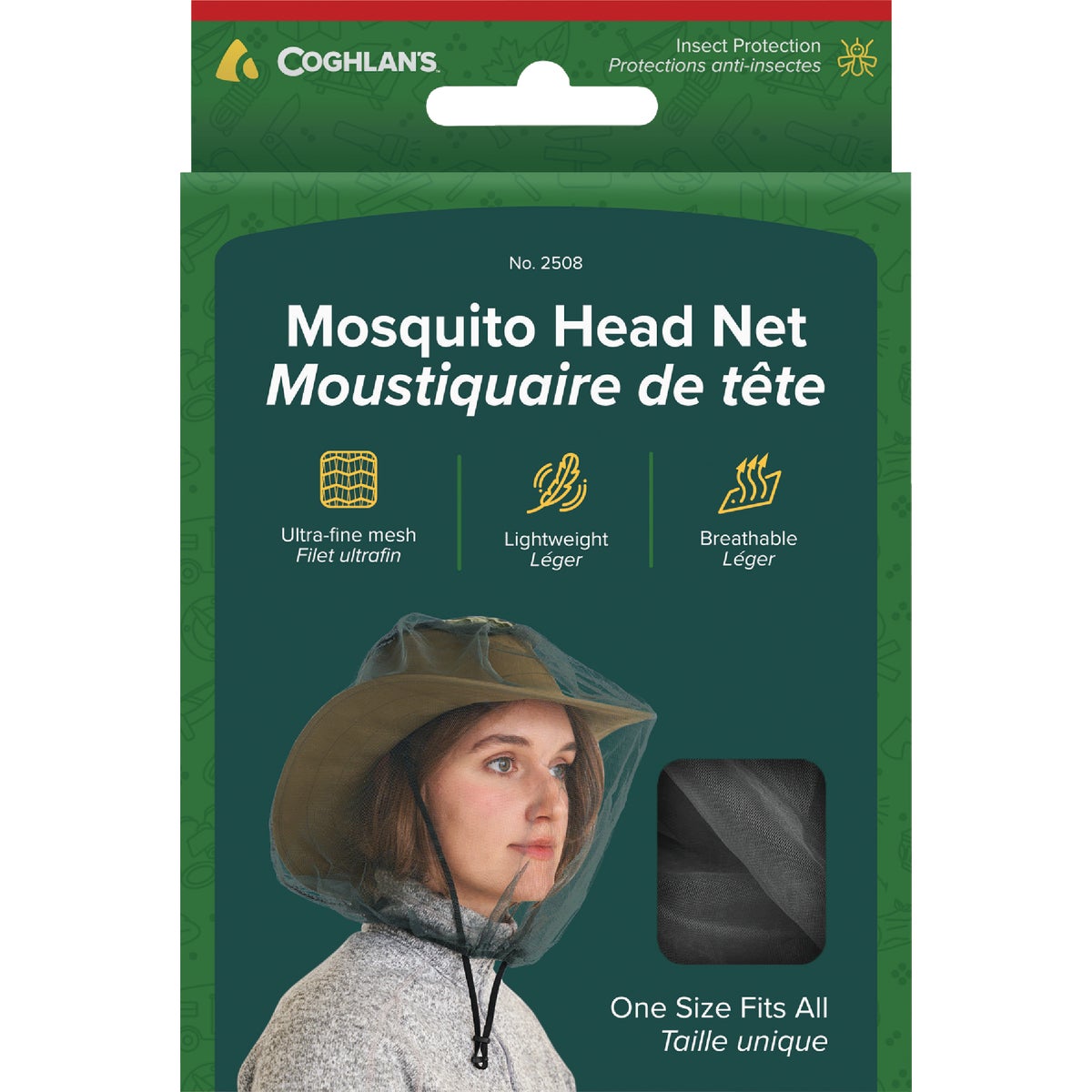 Coghlans Fine Polyester Mest Mosquito Head Net