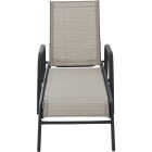 Sunjoy Beige Heavy-Duty Steel Chaise Lounge Chair Image 7
