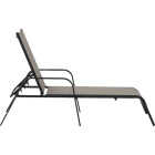 Sunjoy Beige Heavy-Duty Steel Chaise Lounge Chair Image 2