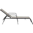 Sunjoy Beige Heavy-Duty Steel Chaise Lounge Chair Image 4
