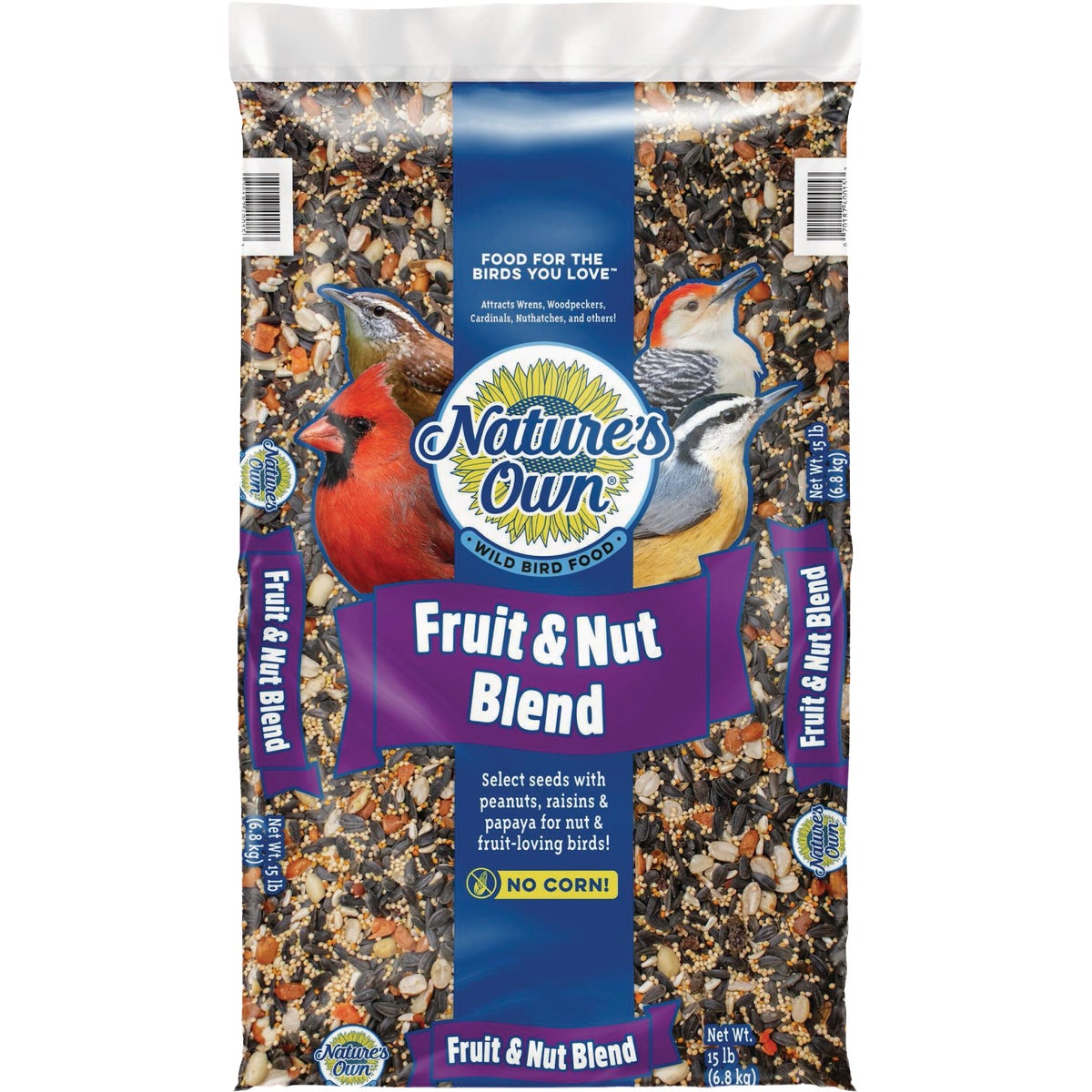 Nature's Own 15 Lb. Fruit & Nut Wild Bird Food