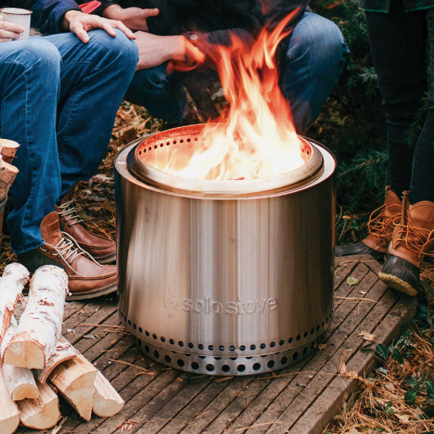 Solo Stove Bonfire 2.0 19.5 In. Round Wood Burning Smokeless Fire Pit with Stand Image 6