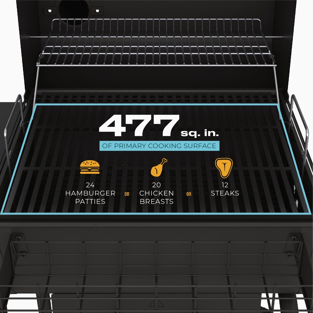 Char-Broil C-Line 665 Sq. In. Charcoal Grill Image 4