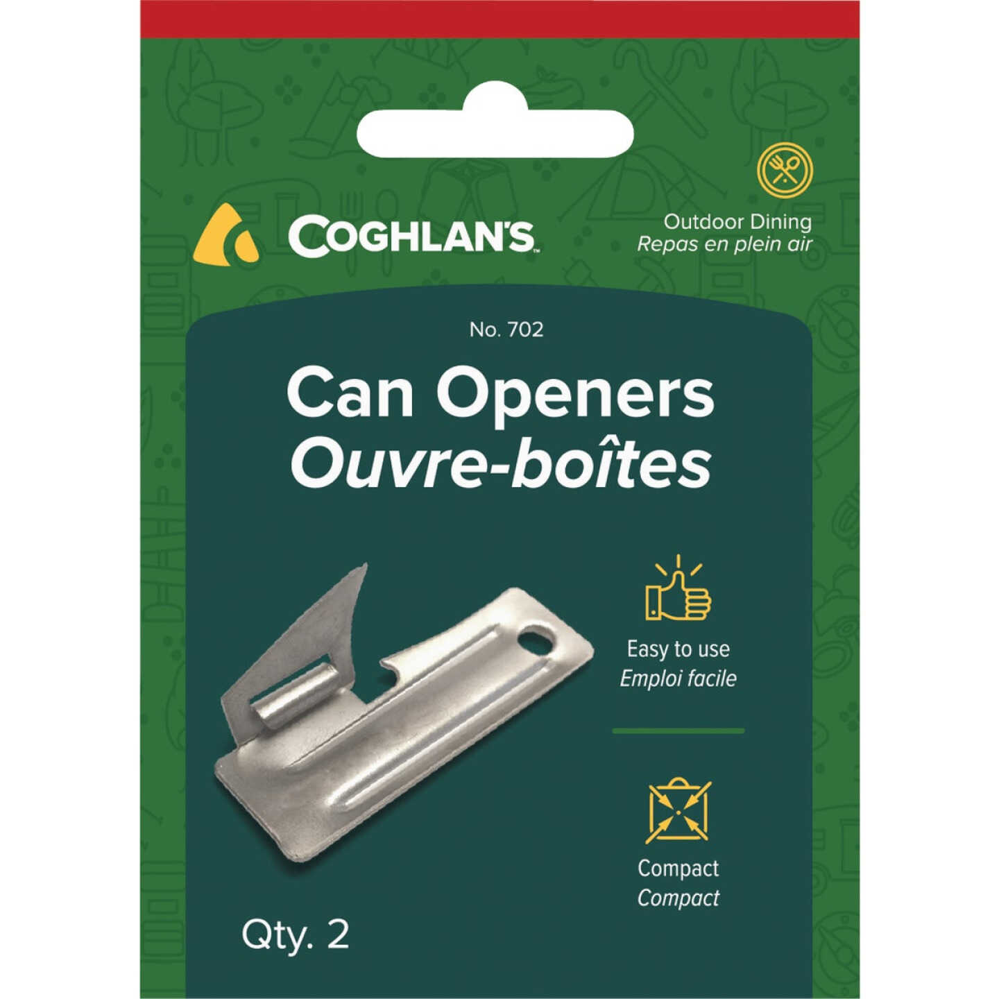 Coghlans Nickel-Plated Steel G.I. Can Opener Image 1