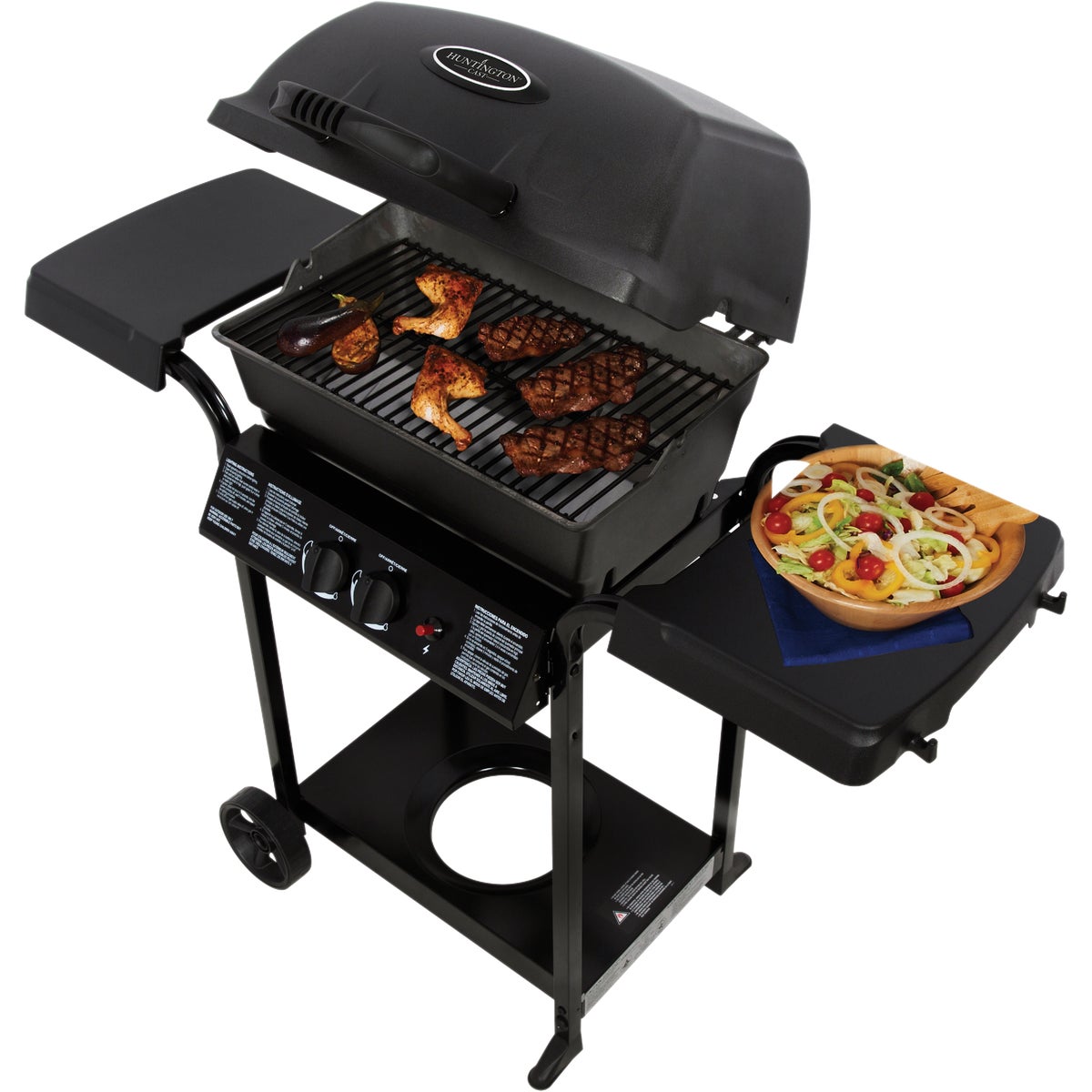 Huntington 2-Burner Black 25,000 BTU LP Gas Grill Image 2