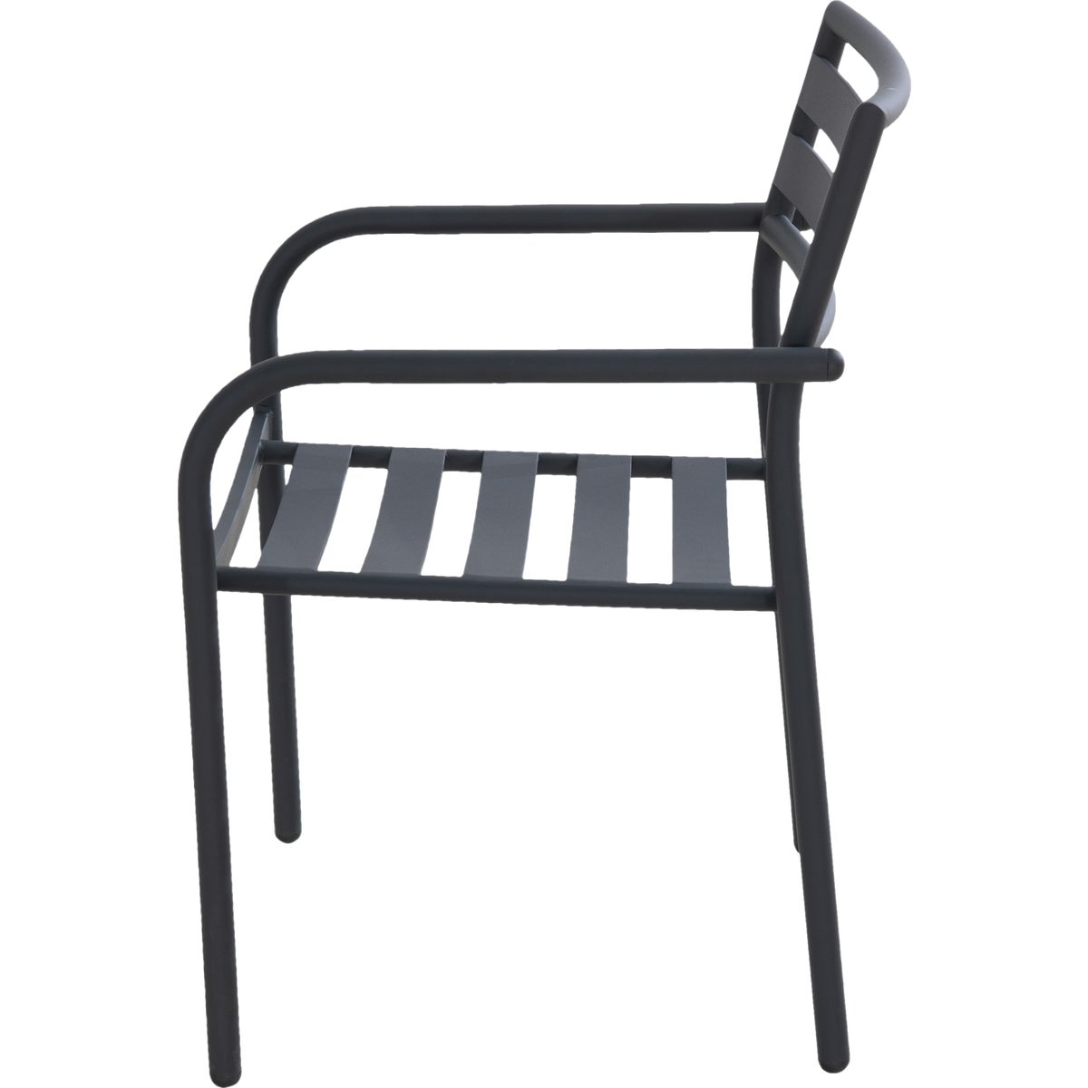 Sunjoy Black Heavy-Duty Steel Stacking Dining Chair Image 5