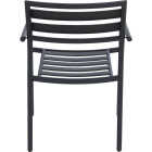 Sunjoy Black Heavy-Duty Steel Stacking Dining Chair Image 4