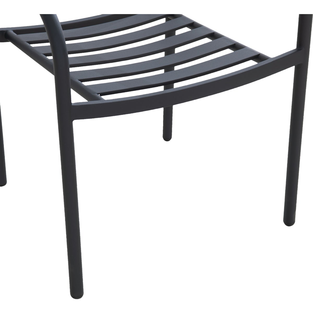 Sunjoy Black Heavy-Duty Steel Stacking Dining Chair Image 7