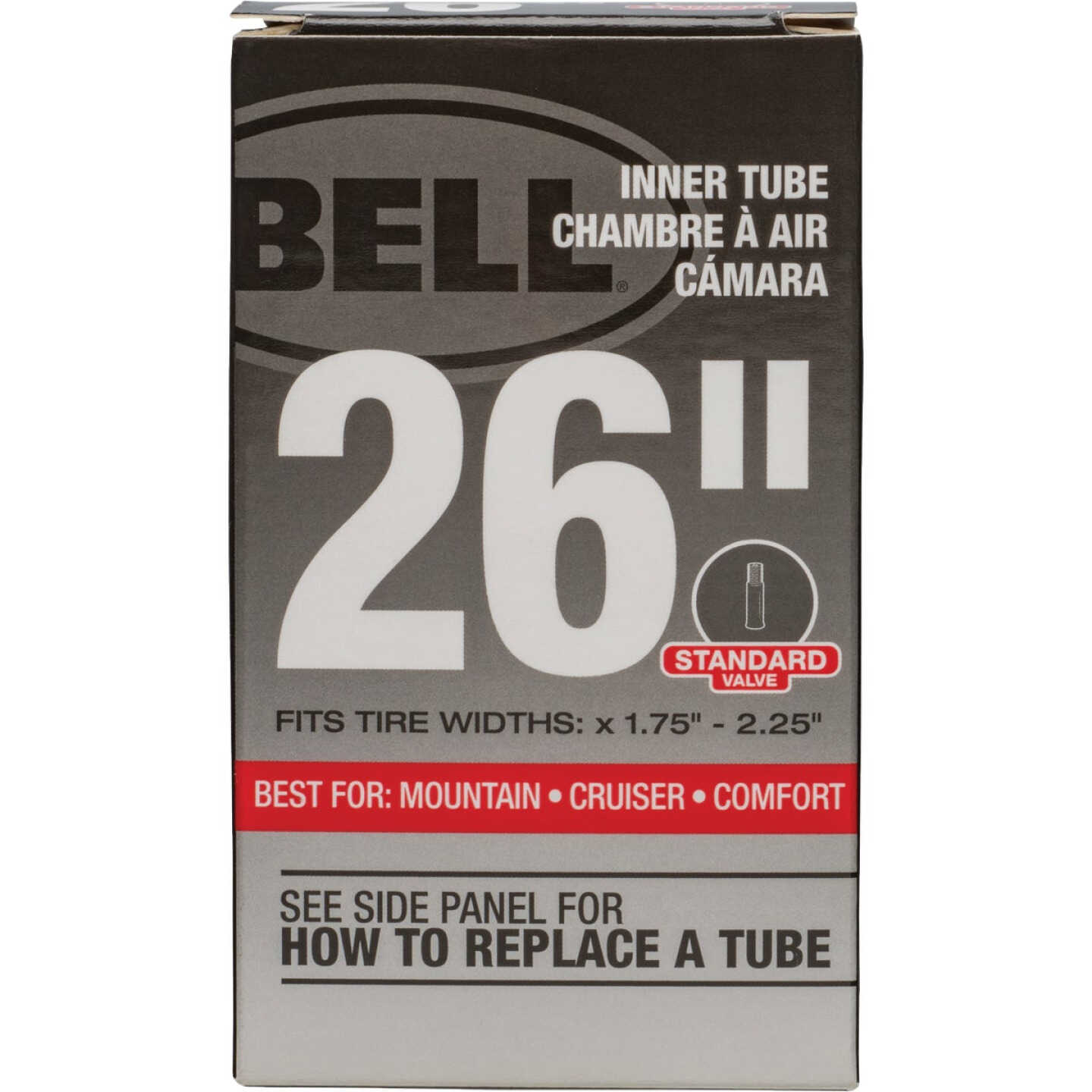 Bell 26 In. Standard Premium Quality Rubber Bicycle Tube Image 1