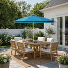 Cabana Beach 7 Ft. Steel Blue Market Umbrella Image 2