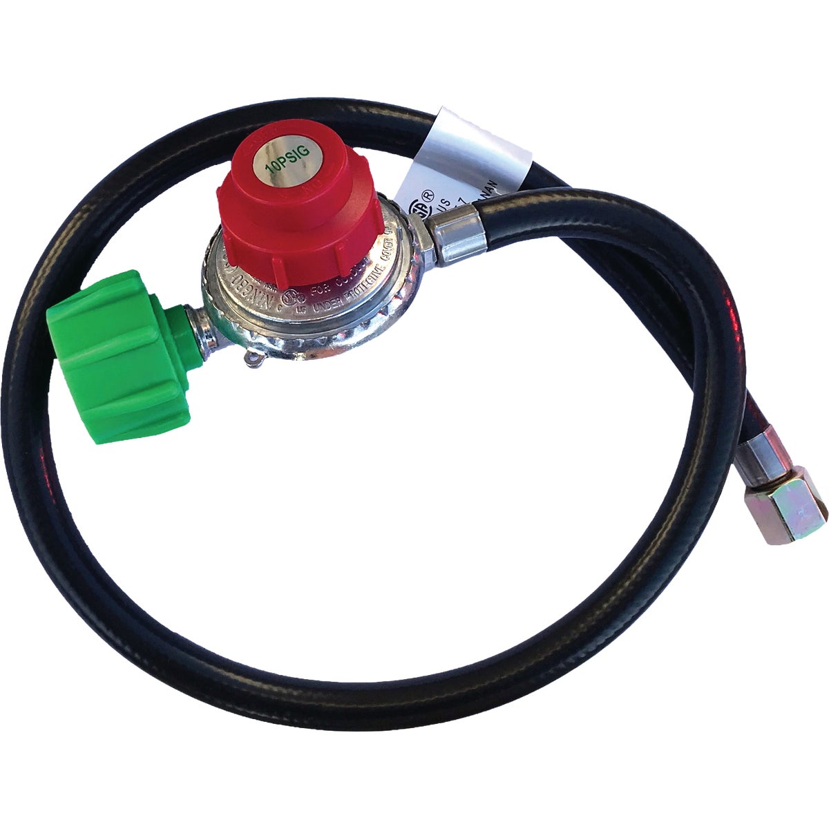 King Kooker High-Pressure Adjustable Regulator and LP Hose, Female