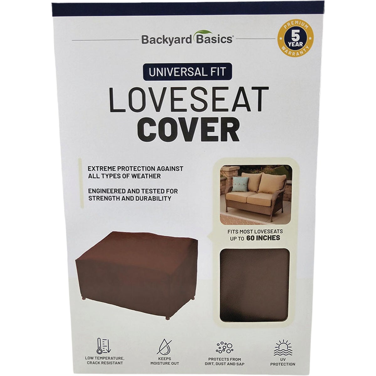 Backyard Basics 60 In. Premium Loveseat Cover