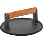 Mr. Bar-B-Q Round Cast Iron Meat Press Image 1