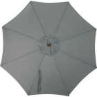 Outdoor Expressions 7.5 Ft. Pulley Gray Market Patio Umbrella with Chrome Plated Hardware Image 4