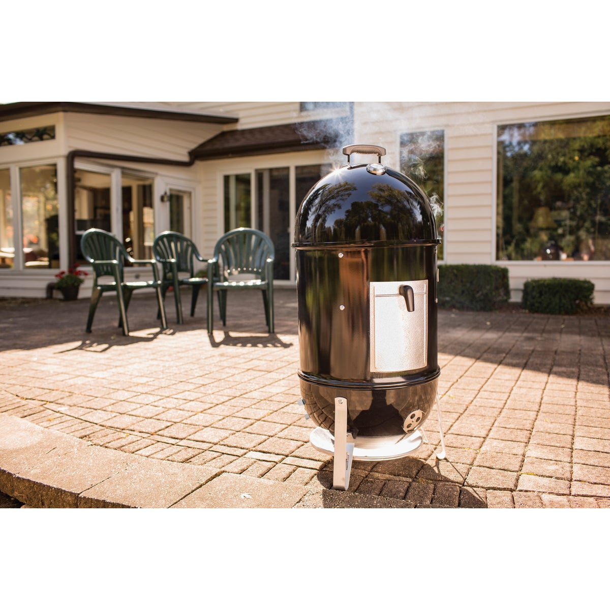 Weber Smokey Mountain Cooker 18 In. Dia. 481 Sq. In. Vertical Charcoal Smoker Image 7