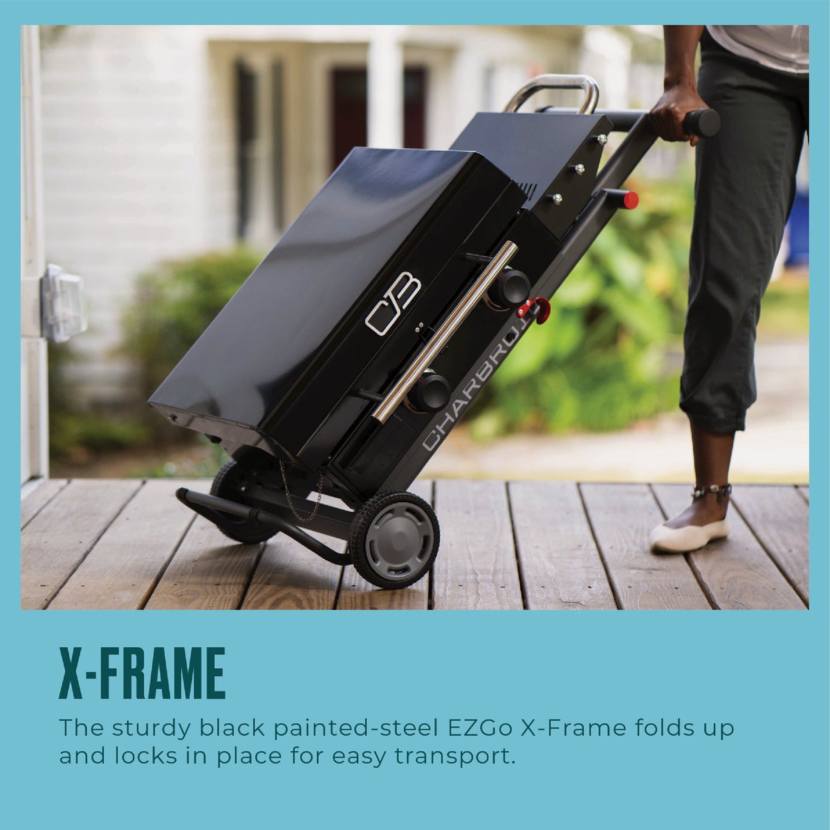 Char-Broil Performance Series 22 In. 2-Burner Propane Gas Griddle with Folding Cart  Image 3