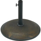 Outdoor Expressions 17 In. Round Bronze Concrete Umbrella Base Image 1
